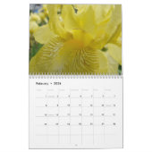Le CALENDRIER irise des fleurs d'iris de (Feb 2026)