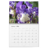Le CALENDRIER irise des fleurs d'iris de (Jan 2026)