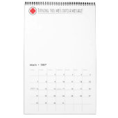 Le calendrier parfait des infirmières de l'école ! (Mar 2027)