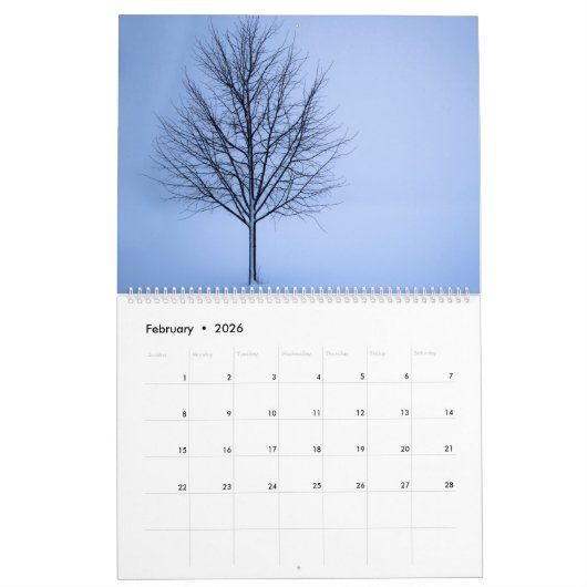 Le calendrier solitaire d'arbre (Feb 2026)