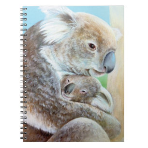 "Le câlin de koala" cahier d'art portrait