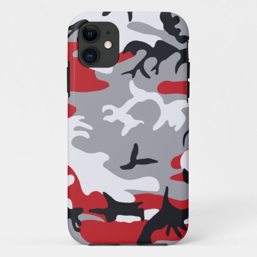 Le Camouflage rouge à peine là-bas™ iPhone 5 Coque (Dos)