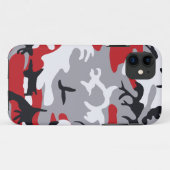 Le Camouflage rouge à peine là-bas™ iPhone 5 Coque (Dos (Horizontal))