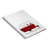 Le campeur rouge vintage du CARNET | | le (Côté Droit)