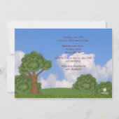 Le camping dans la forêt Invitation (Dos)