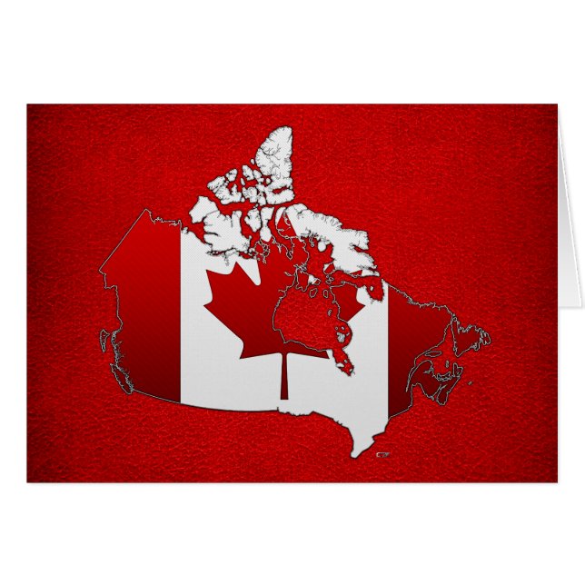 Le Canada : Carte (Devant horizontal)