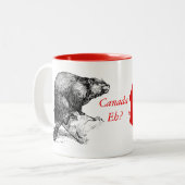Le Canada, Hein ? Beaver Café tasse de thé tasse (Devant gauche)
