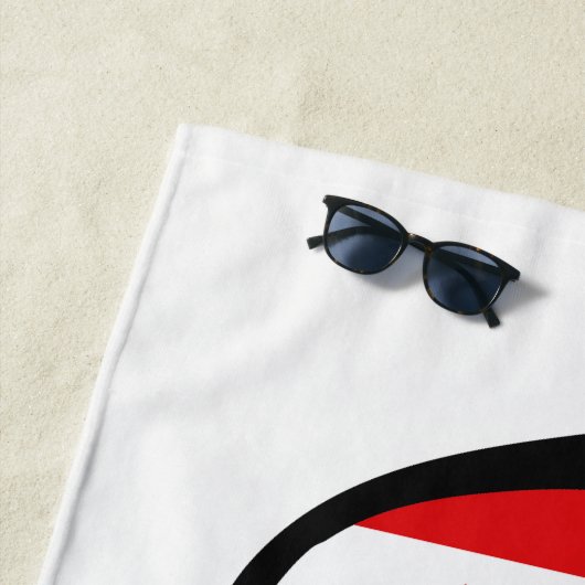 Le CANADA ombrage la serviette de plage faite sur (En situation)