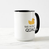 Le Canard Dit Quack Bain Jaune Canard Café Mug (Devant droit)