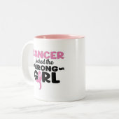 Le cancer a attrapé la mauvaise fille Mug (Devant gauche)