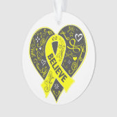 Le Cancer de sarcome croient le coeur de ruban (devant)