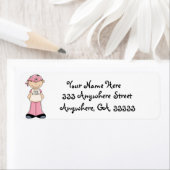 Le cancer du sein trouve des étiquettes d'adresse  (En situation)