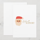 le cancer. Invitation Noël (Devant / Derrière)