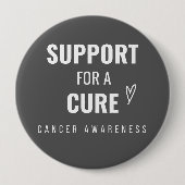 le cancer. l'appui à une guérison. Badge (Devant)