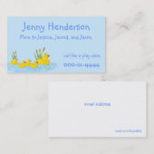 Le caoutchouc mignon penche la carte faite sur (Devant / Derrière)