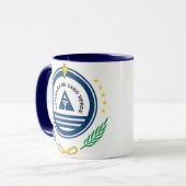 Le CAP VERT * - tasse avec le drapeau et la crête (Devant gauche)