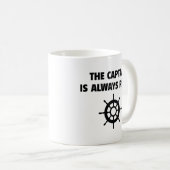 Le Capitaine A Toujours Raison De Café Mug (Devant droit)