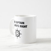 Le Capitaine A Toujours Raison De Café Mug (Devant gauche)