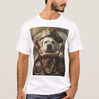 Le capitaine T-Shirt du pirate de chien en colère