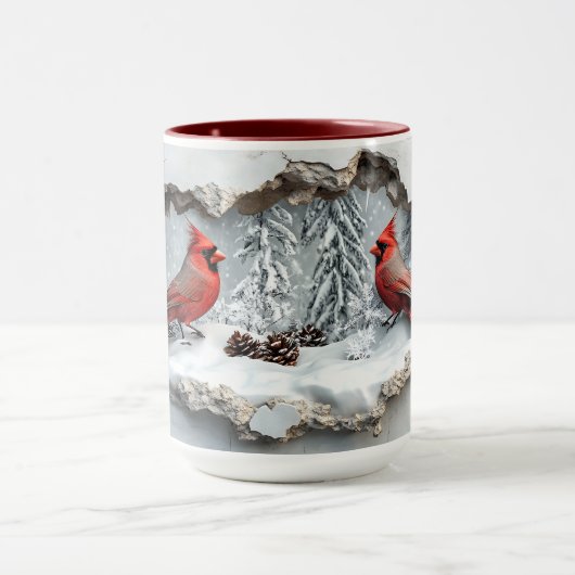 Le cardinal de Noël Mug (Centre)