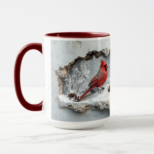 Le cardinal de Noël Mug (Gauche)