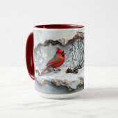 Le cardinal de Noël Mug (Devant gauche)