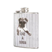 Le carlin frais en verres aiment un flacon de (Gauche)