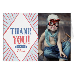 Le carnaval badine le Merci de photo plié