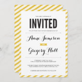 Le carnaval jaune touche les Faire-part de mariage (Devant / Derrière)