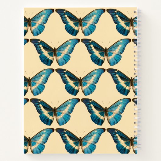 Le carnet de croquis de la spirale papillon morpho (Dos)