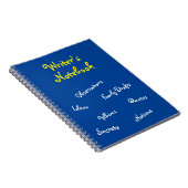 Le carnet de l'auteur bleu (Côté Droit)