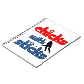 Le carnet de notes à spirale de bâtons de Ringette (Côté gauche)