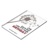 Le carnet de notes à spirale de grand pissenlit de (Côté gauche)