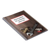 Le carnet du plombier personnalisé (Côté Droit)