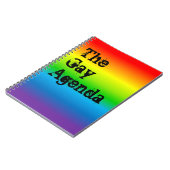 Le Carnet Gay Agenda Rainbow Gradient (Côté gauche)