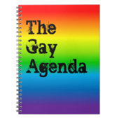 Le Carnet Gay Agenda Rainbow Gradient (Devant)