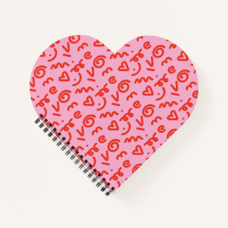 Le Carnet Spiral Doodle Heart