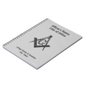 Le carnet vintage du dirigeant maçonnique de loge (Côté gauche)