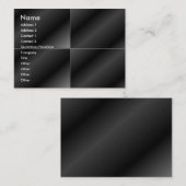 Le carré noir couvre de tuiles la carte de profil (Devant / Derrière)