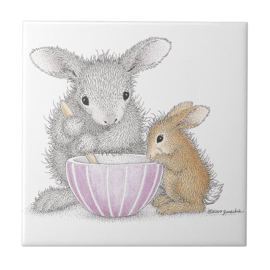 Le carreau de céramique de HappyHoppers® (Devant)