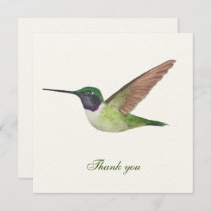 Le Carte de remerciements des colibris d'Anna