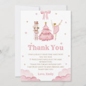 Le Carte de remerciements d'hiver de Nutcracker (Devant)