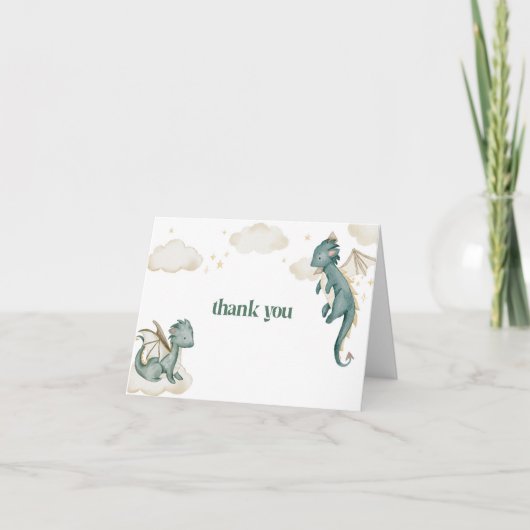 Le Carte de remerciements du Baby shower mythique (Devant)