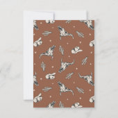 Le Carte de remerciements du Baby shower sauvage d (Dos)