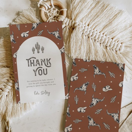 Le Carte de remerciements du Baby shower sauvage d