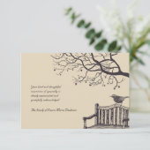 Le Carte de remerciements solitaire de Sparrow Ber (Debout devant)