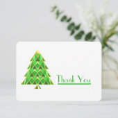 Le Carte de remerciements vert Joyoux Noel (Debout devant)