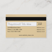 Le CARTE DE VISITE 2 de style de carte de crédit a (Dos)