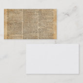 Le carte de visite 3,5" x 2,0", 100 emballent (Devant / Derrière)