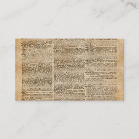 Le carte de visite 3,5" x 2,0", 100 emballent (Devant)